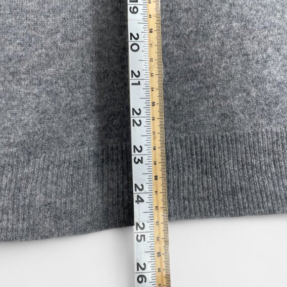 Nouveaux Women's Grey Cashmere Sweater Jumper Long Sleeve Crew Neck Size Medium - Picture 6 of 7